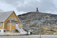 Hans Egede statue og kirke Nuuk