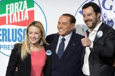 Meloni Salvini og Berlusconi