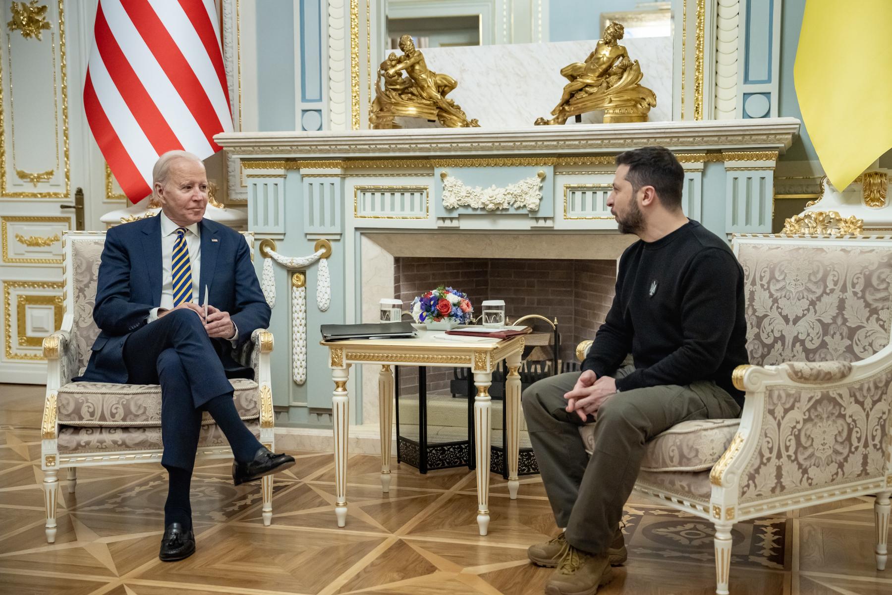 President Joe Biden meets with Ukrainian President Volodymyr Zelenskyy
