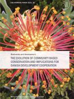 Cover The evolution of Community Based Conservation DIIS WP 2021 16