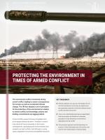 Cover for brief on protecting environment in armed conflicts