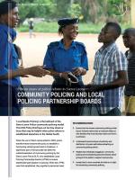 community policing, fragile states, Peter Albrecht