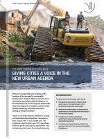 Giving Cities a Voice in the New Urban Agenda