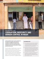 Corruption, Insecurity and Border Control in Niger