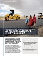 Sustaining the development effectiveness agenda