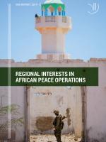 Regional interests in African peace operations