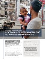 Peace goal requires bridge building between old and new powers