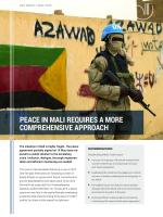 Peace in Mali requires a more comprehensive approach