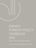 Danish Foreign Policy Yearbook 2016
