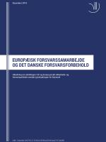 Europæisk forsvarssamarbejde og det danske forsvarsforbehold