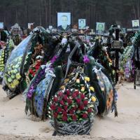 Massebegravelse i Ukraine