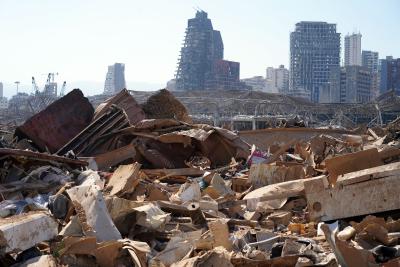 Beirut eksplosion, august 2020, foto: European Union (Lisa Hastert)