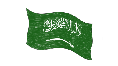 Saudisk flag_illustration_CecilieCastor