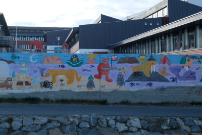 School yard in Greenland