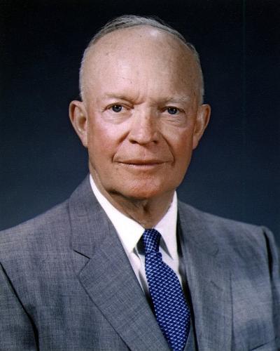 US president Dwight D. Eisenhower