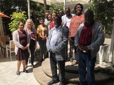 Full Ethiopia PATHWAYS team on last day of PhD course