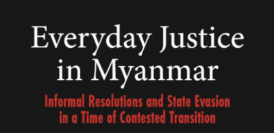 Everyday Justice in Myanmar - webinar
