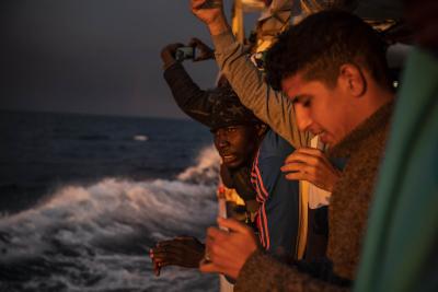 Migrants Open Arms rescue vessel