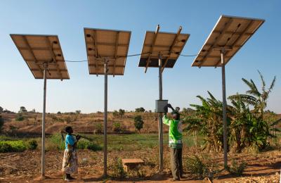 Solar panels water pump Malawi