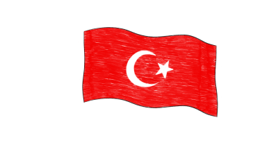 Tyrkisk flag_illustration_Cecilie Castor