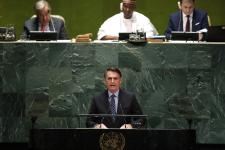 Bolsonaro speaks at the UN