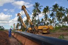 Oil pipeline in Tanzania
