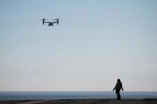 Drone and soldier - Baltic Sea