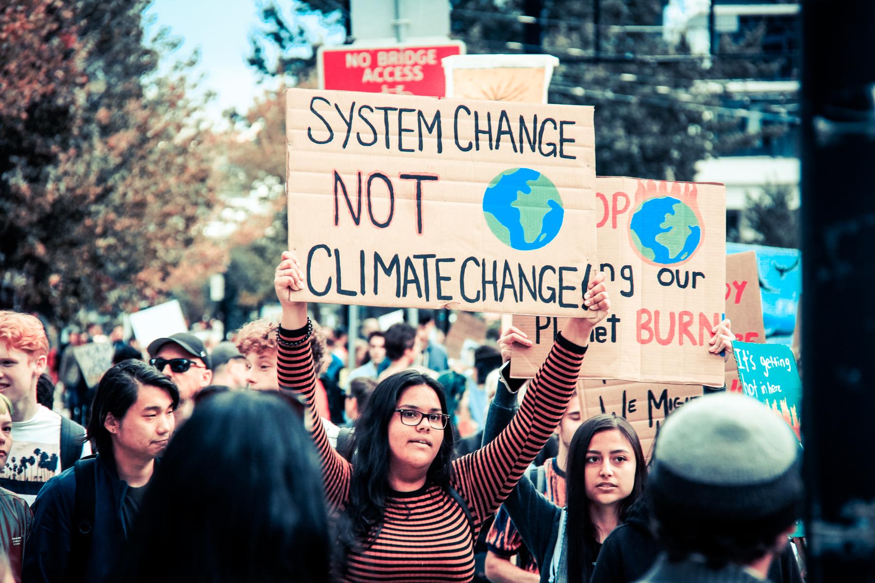 Climate activists protest
