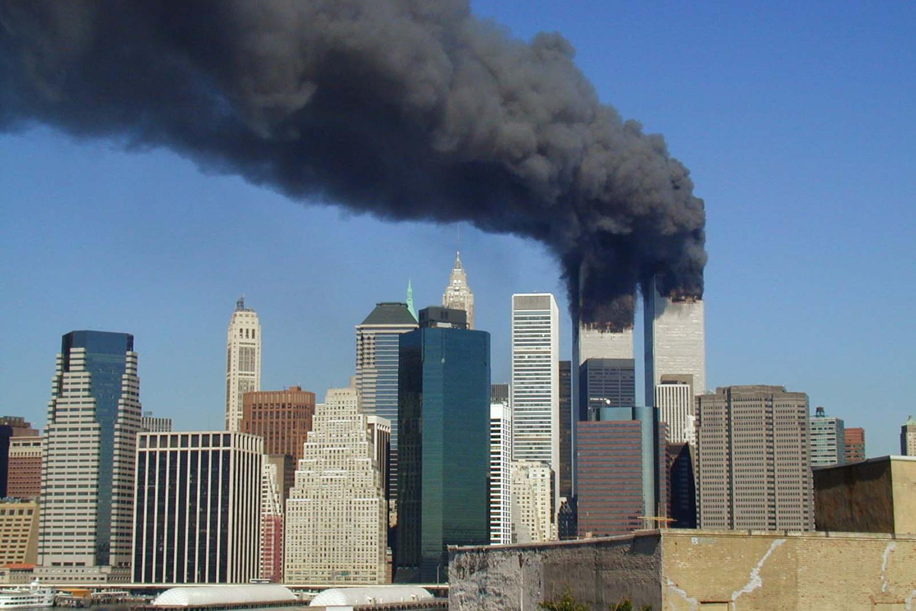 World Trade Center 11. september 2001. Foto: Michael Foran/Wikimedia Commons