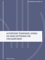 Cover Autoritære tendenser i Afrika og deres betydning for civilsamfundet DIIS WP 2020 09