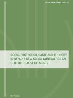 Cover Social protection caste ethnicity Nepal DIIS WP 2021 01