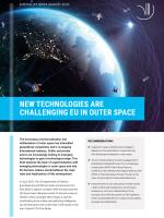 Cover for the brief on EU´s space initiatives
