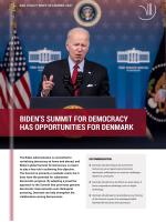 Cover of Biden Policy Brief