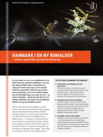Cover til brief om Danmarks rolle i rummet