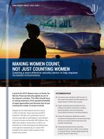 Making women count, not just counting women