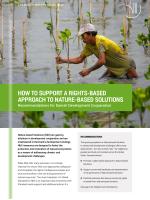 Cover for brief on Nature-based Solutions