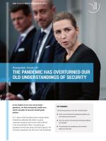 Cover of the policy brief The pandemic has overturned...