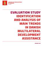 Identification and Analysis of Main Trends in Danish Multilateral Development Assistance