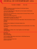 Journal of Contemporary Asia - cover