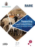 Cover of the publication Supporting pastoralists' adaptation to climate change