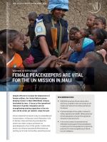 Female peacekeepers are vital for the UN mission in Mali