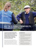 Why the EU should strengthen its civilian security policy