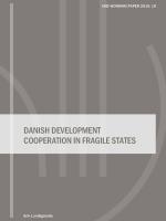 DIIS Working Paper 2019: 10 - Danish development cooperation in fragile states