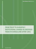 DIIS Working Paper 2019 8 From trust to oligopoly