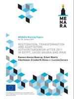 Menara working paper No 30 January 2019 - Restoration, transformation and adaptation 