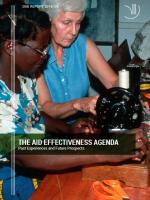 DIIS Report 2019 05 The Aid Effectiveness agenda: past experiences and future prospects