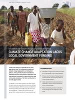 Climate Change Adaptation Lacks Local Government Funding