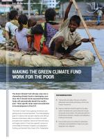 Making the Green Climate Fund Work for the Poor