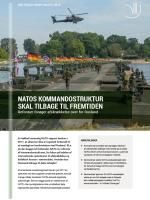 DIIS Policy Brief - NATOs kommandostruktur skal tilbage til fremtiden - cover