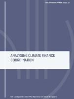 Working Paper 2018-08 - Analysing climate finance coordination 